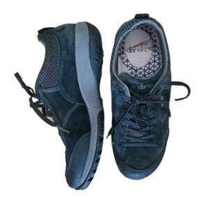 Dansko Paisley Sneakers Waterproof Black Womens EU 36 US 5.5 6 Suede Leather